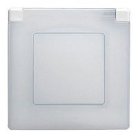 Рамка горизонтальная Legrand Etika 1-м. крышка IP44 белый картинка